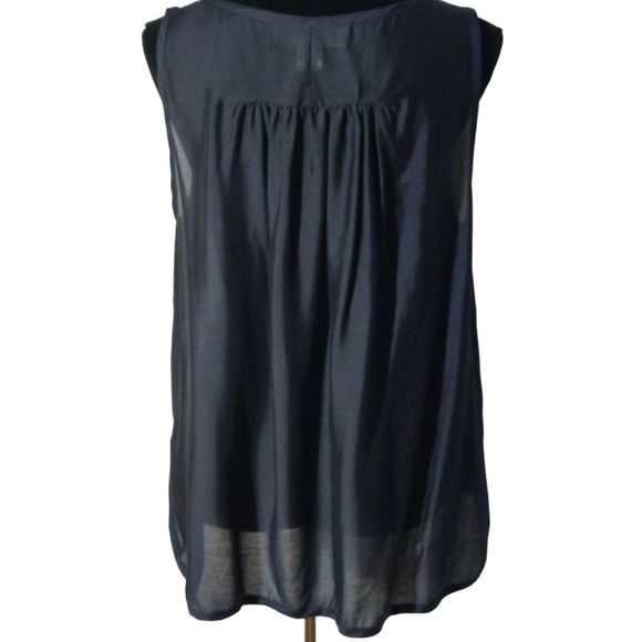 Sachin + Babi Navy Blue Sleeveless Blouse - Picture 2 of 5